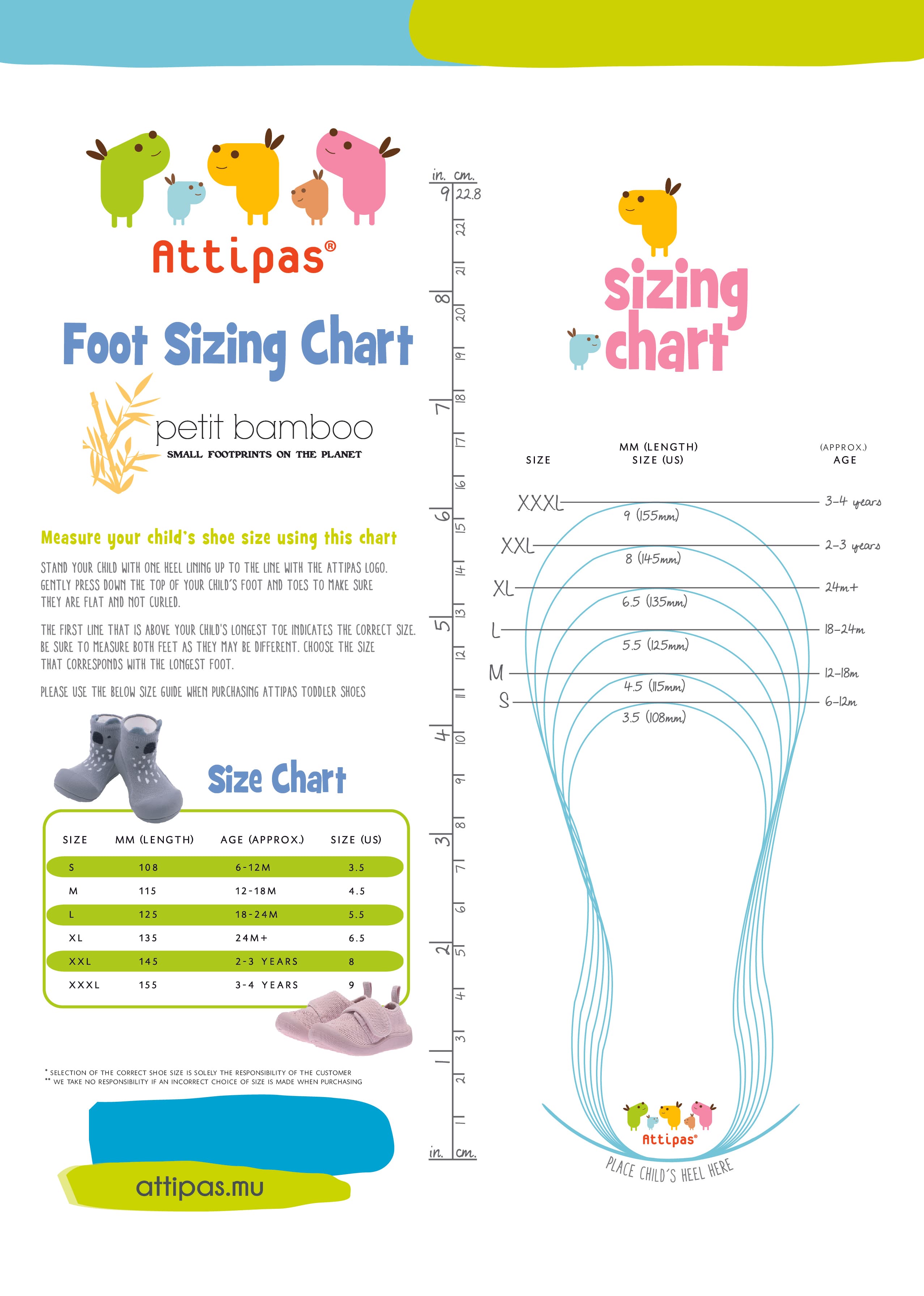 How to measure baby foot size